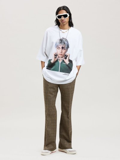 Palm Angels Angels By Palm Angels Loose Tee Tricko Panske Biele Zelene | SK-585642
