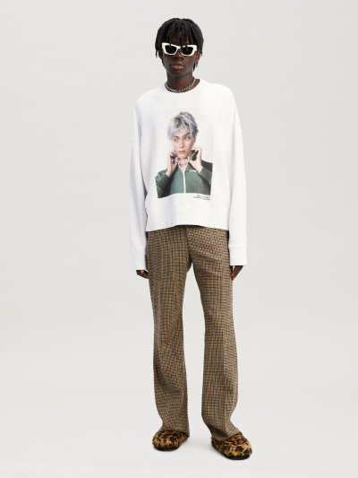 Palm Angels Angels By Palm Angels Sweatshirt Mikiny Panske Biele | SK-457235