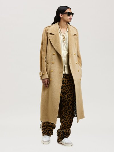 Palm Angels Animalier Brushed Knit Pants Sportove Nohavice Panske Hnede Čierne | SK-200282