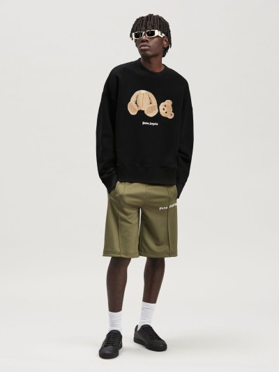 Palm Angels Bear Crew Sweatshirt Mikiny Panske Čierne Hnede | SK-492022