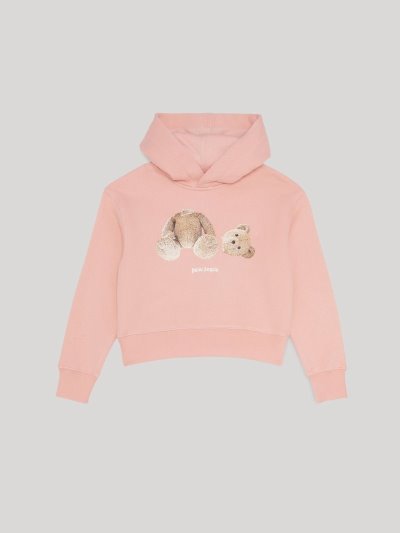 Palm Angels Bear Hoodie Mikiny S Kapucňou Detske Ruzove Hnede | SK-524481