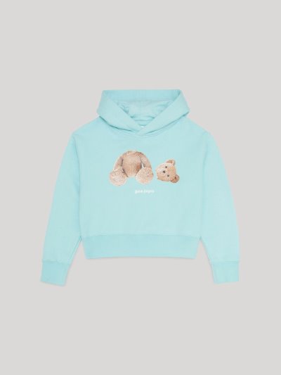 Palm Angels Bear Hoodie Mikiny S Kapucňou Detske Svetlo Modre Hnede | SK-647183