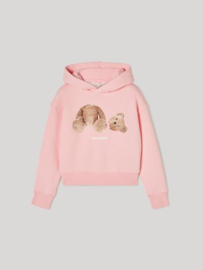 Palm Angels Bear Hoodie Mikiny S Kapucňou Detske Ruzove Hnede | SK-815595