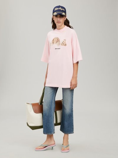 Palm Angels Bear Loose T Shirt Tricko Damske Hnede | SK-604138
