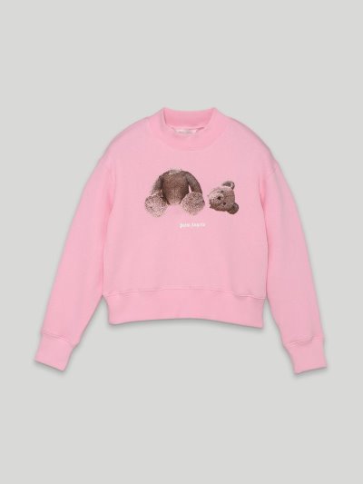 Palm Angels Bear Sweatshirt Mikiny Detske Ruzove Hnede | SK-189300