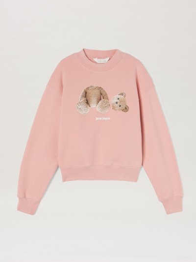 Palm Angels Bear Sweatshirt Mikiny Detske Ruzove Hnede | SK-194813