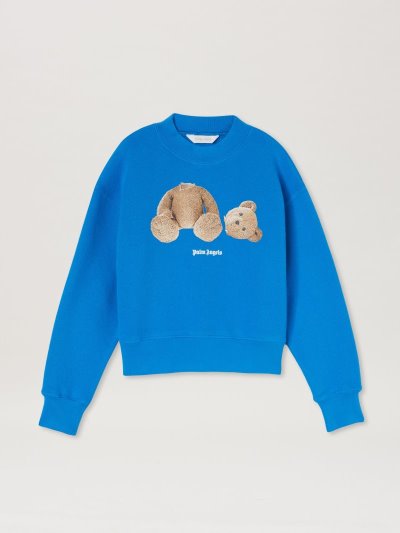 Palm Angels Bear Sweatshirt Mikiny Detske Svetlo Modre Hnede | SK-299187