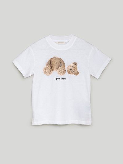 Palm Angels Bear T Shirt Tricko Detske Biele | SK-421352
