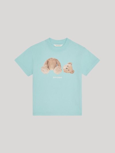 Palm Angels Bear T Shirt Tricko Detske Svetlo Modre Hnede | SK-129423