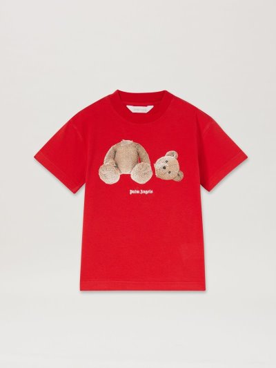 Palm Angels Bear T Shirt Tricko Detske Červené Hnede | SK-525932