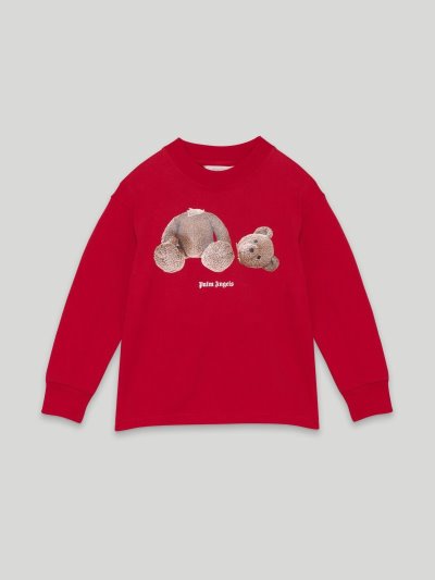 Palm Angels Bear T Shirt Tricko Detske Červené Hnede | SK-818716