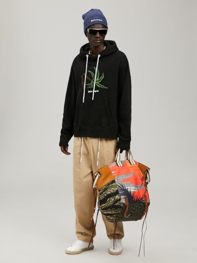 Palm Angels Broken Palm Hoodie Mikiny S Kapucňou Panske Čierne Zelene | SK-010189