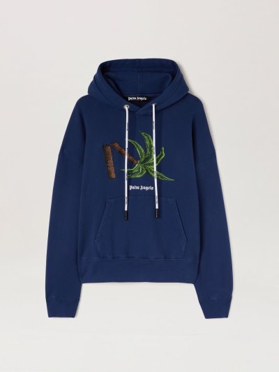 Palm Angels Broken Palm Hoodie Mikiny S Kapucňou Panske Námornícka Modrá Modre Zelene | SK-195254