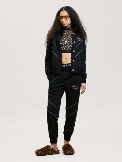 Palm Angels Buttoned Tracking Pants Sportove Nohavice Damske Čierne Ruzove | SK-394359