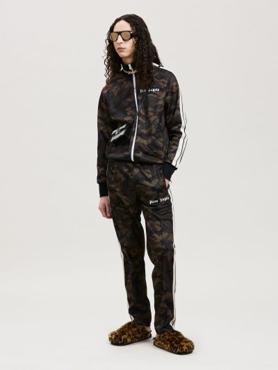Palm Angels Camo Tracking Jackets Mikiny Panske Čierne | SK-079413