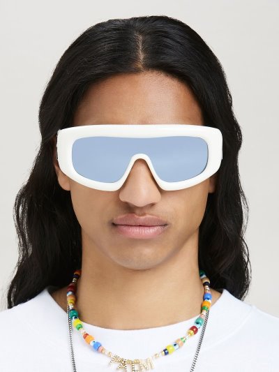 Palm Angels Carmel Sunglasses Slnecne Okuliare Damske Biele Strieborne | SK-927175