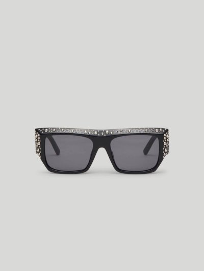 Palm Angels Casablanca Sunglasses Slnecne Okuliare Damske Čierne Tmavo Siva | SK-508947