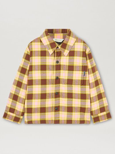 Palm Angels Check Polstrované Reversible Shirt Bundy Detske Ruzove | SK-142299
