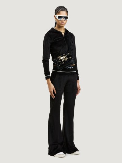 Palm Angels Chenille Low Pásom Pants Nohavice Damske Čierne | SK-572794