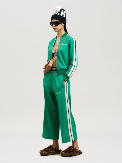 Palm Angels Cropped Tracking Pants Sportove Nohavice Damske Zelene | SK-945578