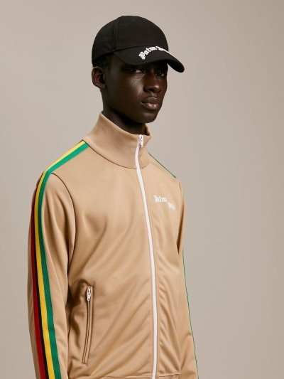 Palm Angels Curved Logo Caps Klobuky Panske Čierne Biele | SK-928989