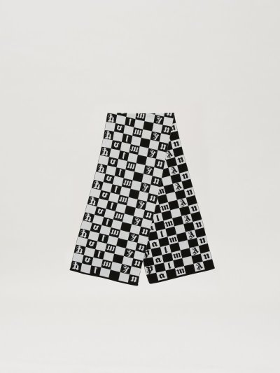 Palm Angels Damier Scarves Satky Panske Čierne Biele | SK-354231