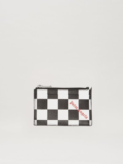 Palm Angels Damier Zip Cardholders Wallets & Cardholders Panske Čierne Biele | SK-643470