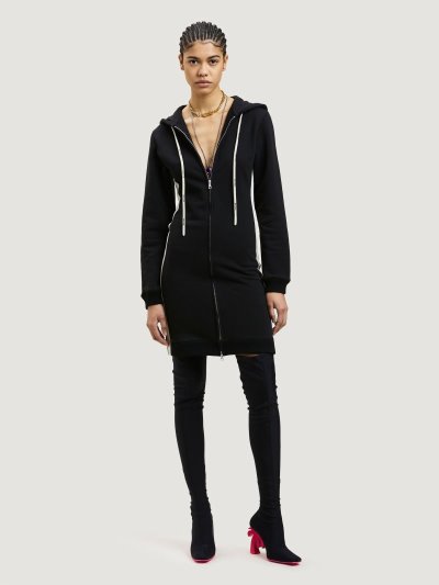 Palm Angels Fleece Hoodie Saty Saty Damske Čierne Zlate | SK-498109