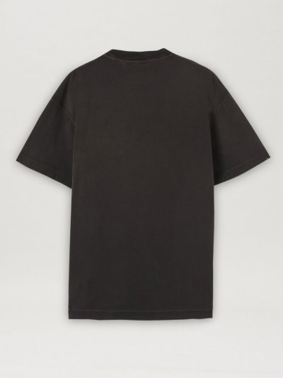 Palm Angels Grafika-print Crew-neck T Shirt Tricko Panske Čierne Strieborne | SK-331968