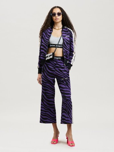 Palm Angels Jacquard Zebra Bomber Mikiny Damske Nachový Čierne | SK-278885