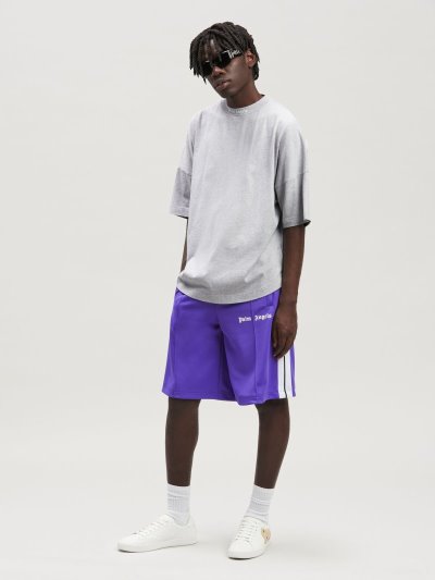 Palm Angels Klasické Logo Over T Shirt Tricko Panske Siva Biele | SK-498412