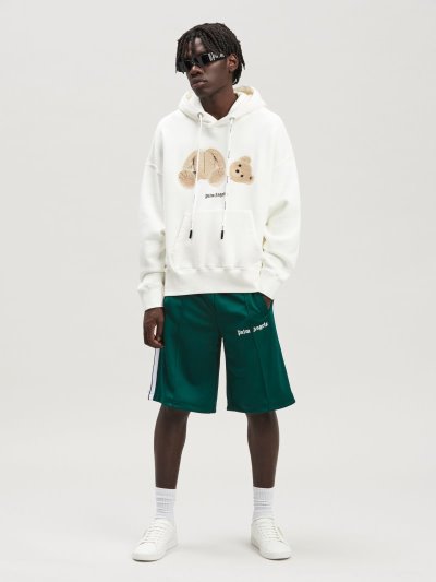 Palm Angels Klasické Tracking Shorts Sortky Panske Zelene Biele | SK-075235