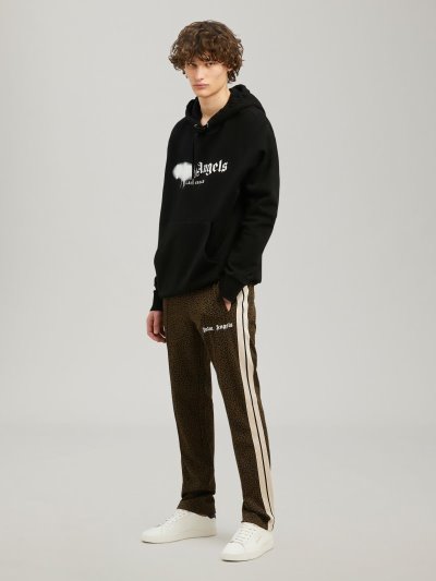 Palm Angels Las Vegas Sprayed Hoodie Mikiny S Kapucňou Panske Čierne Biele | SK-256412