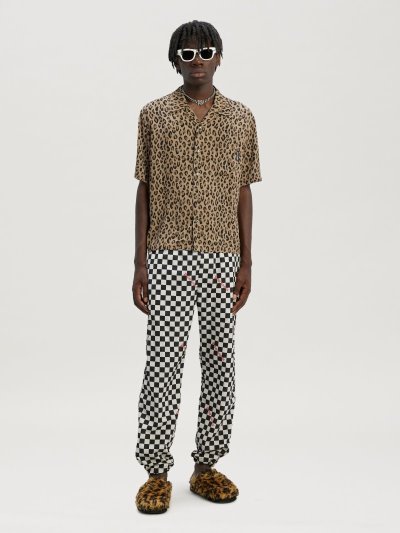 Palm Angels Leopard Print Bowling Shirt Kosele Panske Leopardie | SK-981954