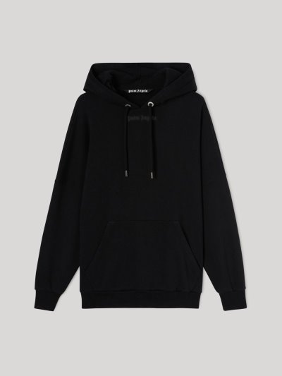 Palm Angels Logo Hoodie Mikiny S Kapucňou Panske Čierne | SK-680048