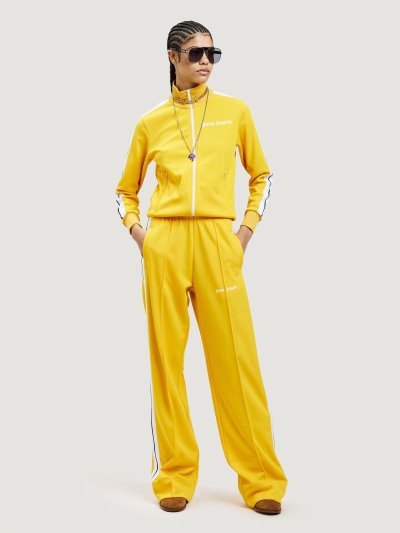 Palm Angels Loose Tracking Pants Sportove Nohavice Damske Žlté Biele | SK-092074