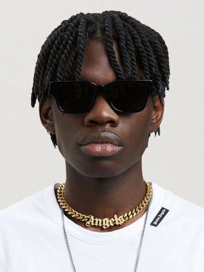 Palm Angels Newport Sunglasses Slnecne Okuliare Damske Čierne Tmavo Siva | SK-456583