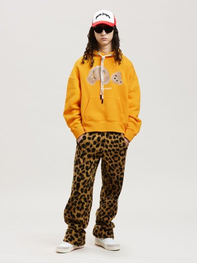 Palm Angels Pa Bear Hoodie Mikiny S Kapucňou Panske Žlté Hnede | SK-147059