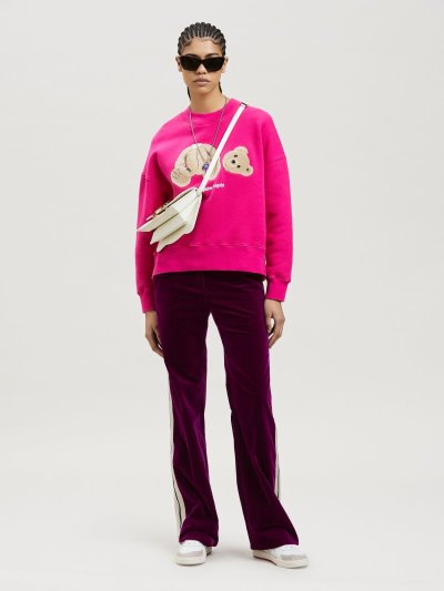 Palm Angels Pa Bear Sweatshirt Mikiny Damske Fuchsie Hnede | SK-504330
