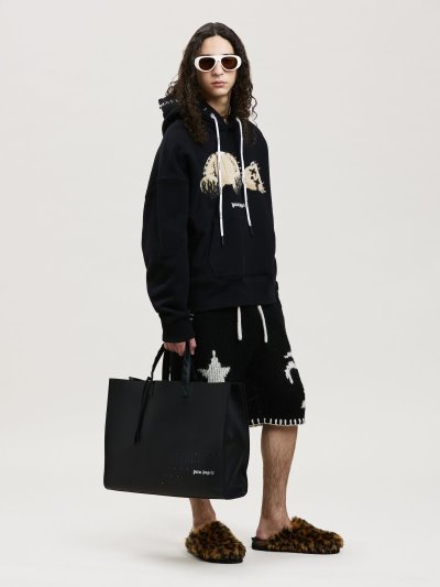 Palm Angels Pa Punk Bear Hoodie Mikiny S Kapucňou Panske Čierne Hnede | SK-364520