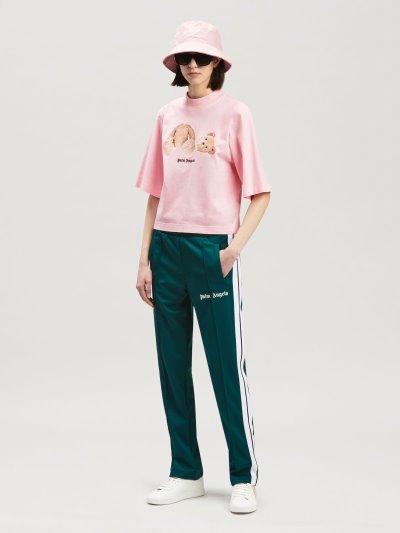 Palm Angels Palm Bear Cropped T Shirt Tricko Damske Hnede | SK-360378