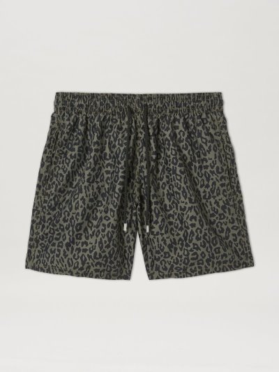 Palm Angels Paxvilebrequin Small Camo Swimwear Swim Shorts Panske Zelene Čierne | SK-615833