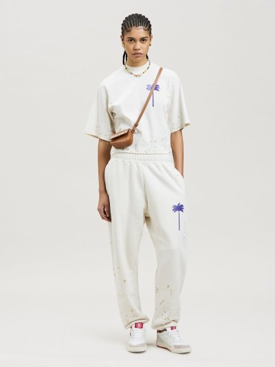 Palm Angels Pxp Painted Fitted Tee Tricko Damske Nachový | SK-232504