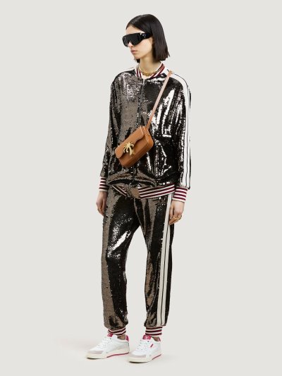 Palm Angels Sequins Tracking Pants Sportove Nohavice Damske Siva | SK-957302