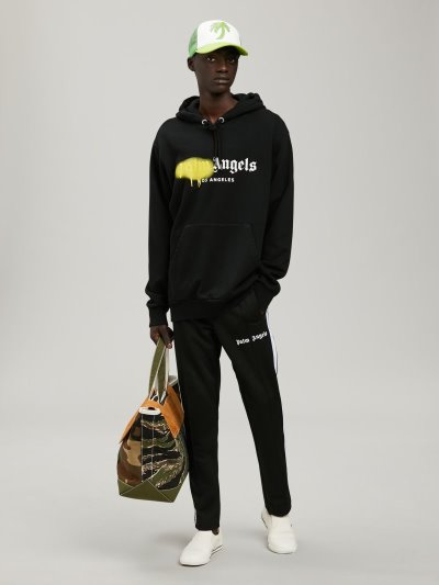 Palm Angels Slim Tracking Pants Sportove Nohavice Panske Čierne Biele | SK-520313