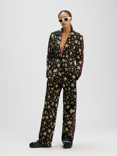 Palm Angels Stars Blazers Blejzre Damske Čierne Zlate | SK-649891