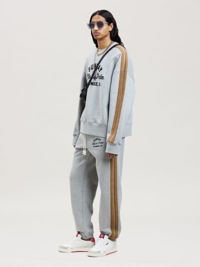 Palm Angels Sunday Sweatpants Sportove Nohavice Panske Siva Čierne | SK-459536