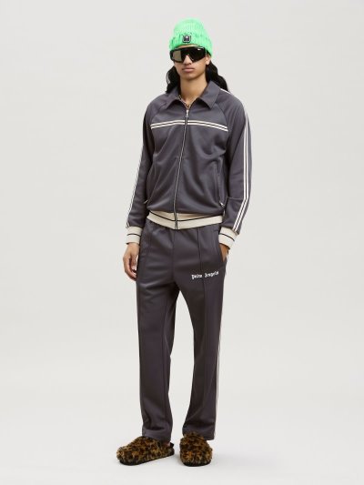Palm Angels Thin Pásom Slim Tracking Pants Sportove Nohavice Panske Tmavo Siva Biele | SK-624500