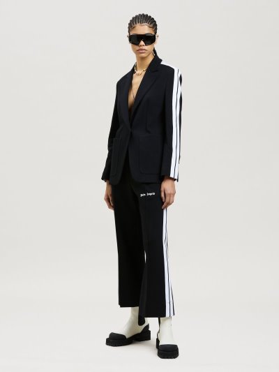Palm Angels Tracking Blazers Blejzre Damske Čierne Biele | SK-902602