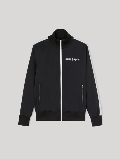 Palm Angels Tracking Jackets Mikiny Panske Čierne Biele | SK-040508
